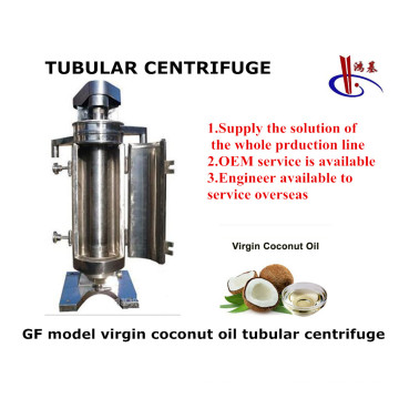 Centrifugeuse tubulaire à grande vitesse de séparateur pour l&#39;huile standard de noix de coco de Vco